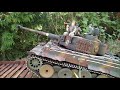 Tiger tanks with tank grenades and VW Schwimmwagen.Тигровые танки и плавательные автомобили VW.