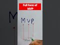 Full form of MVP.#shorts #fullform #mvp