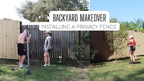 Installing a Privacy Fence | YARD CLEAN UP ! yard ...