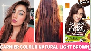 Garnier Color Naturals Golden Brown 7.3 || NO BLEACH, dyed my virgin hair