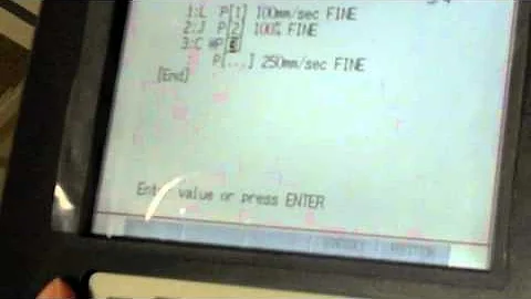 FANUC Teach Pendant programming - Circle