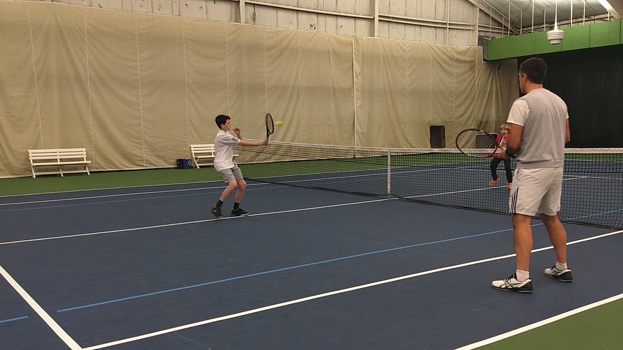 Short Tennis Volleys Drill