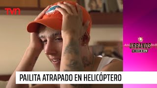 Pailita atrapado en helicóptero tras caótica grabación de videoclip