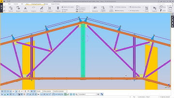 Large Span Truss on RC  Columns | Tekla Structures