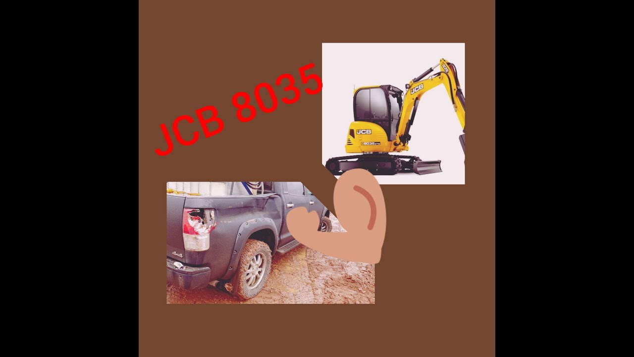 Миниэкскаватор JCB 8035 Обзор.