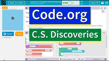 Code.org Lesson 22.3 Complex Sprite Movement | Tutorial with Answers | Unit 3 C.S. Discoveries