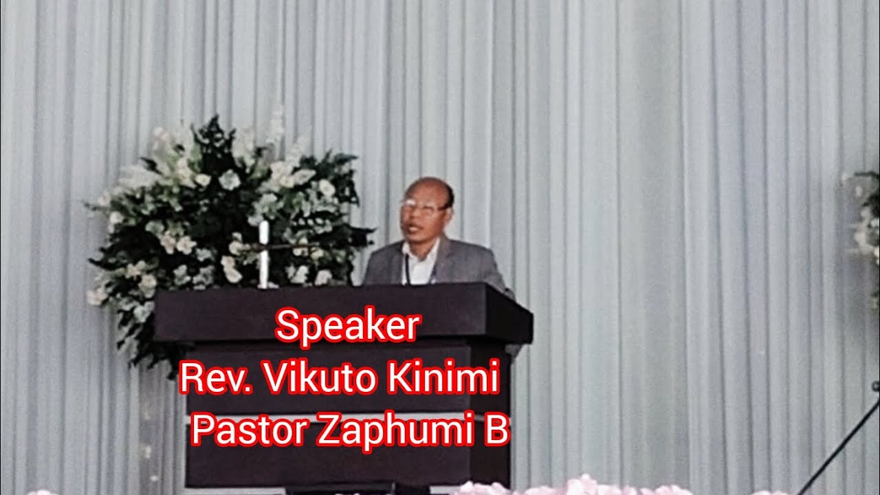 Rev.Vikuto Kinimi Pastor Zaphumi B. Preaching at Mpetsu Hoho Surumi.