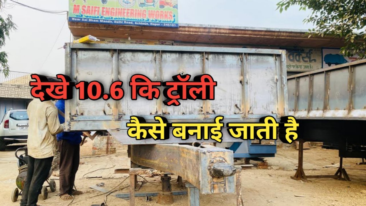 Amazing Handmade Manufacturing Process of Hydraulic Tractor Trolley || Making TractorTrolley