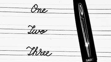 Number Names from 1 to 10 | Cursive handwriting practice | Writing numbers in words