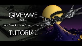 Jack Skellingtons Nightmare before Christmas bowtie DIY kit ( TUTORIAL )
