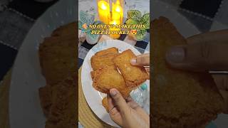🍕CHEESY BREAD PIZZA POCKET😍 | EASY 5 MINUTE SNACK RECIPE #SHORTS #BREADPIZZAPOCKET #BREADRECIPE