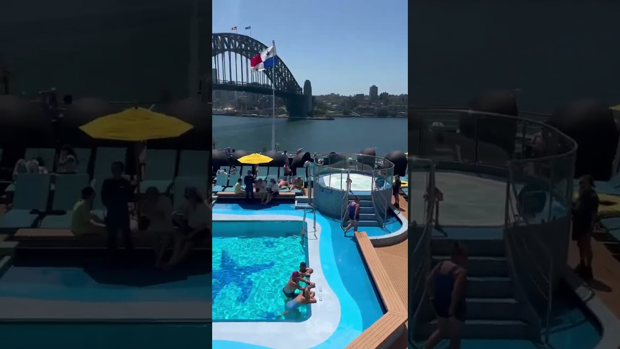 This cruise has three massive Swimming pools Part 4 #cruiseadventures #fun #desi #food #travel
