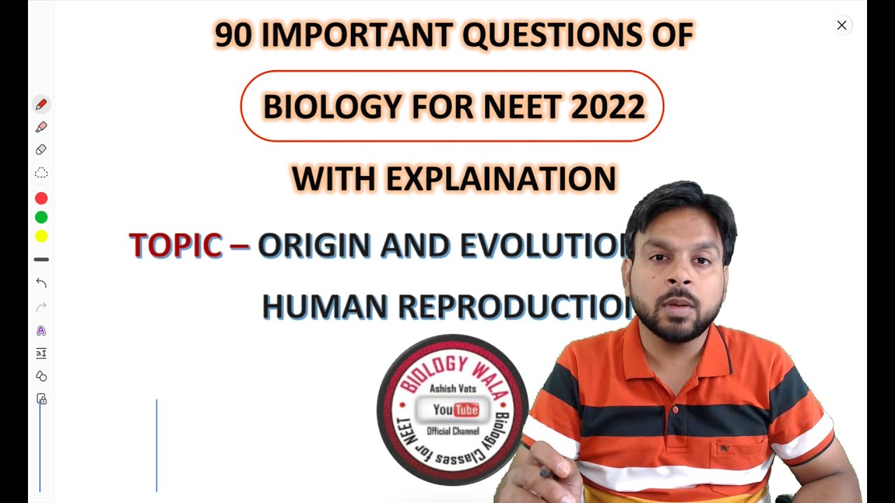 #2  90 MCQs FOR NEET BIOLOGY । MCQ OF EVOLUTION AND HUMAN REPRODUCTION। MCQ PRACTICE FOR NEET2022