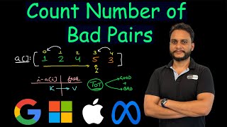 Count Number of Bad Pairs | Leetcode 2364