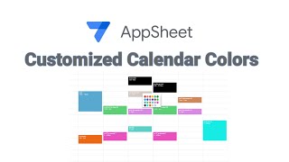 AppSheet Manage Google Calendar Colors