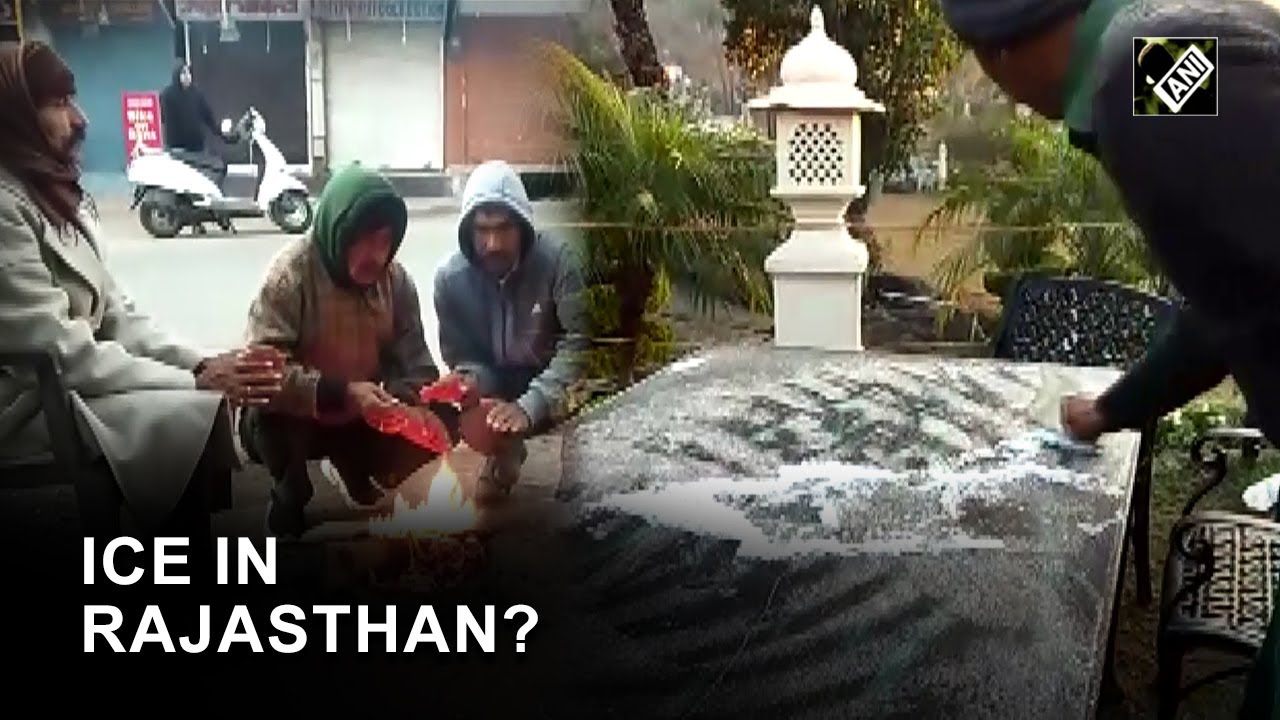 Ice in Rajasthan? Temperature dips in Mount Abu, layer of frost seen