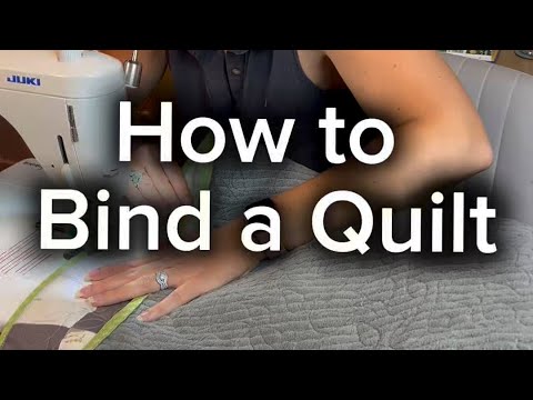 How to bind a quilt, step by step! - YouTube