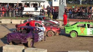 Mitchell Fair Demolition Derby 2017 | 4 & 6 Cyl Heats + Feature