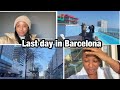 Last day in Barcelona | swimming in winter | Street of Barcelona | travelling as an intl student