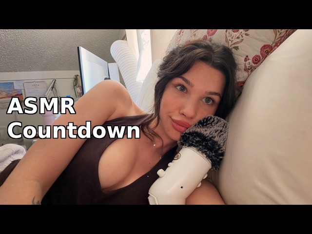 ASMR Countdown from 100 (whispering, mouth sounds, ear to ear)