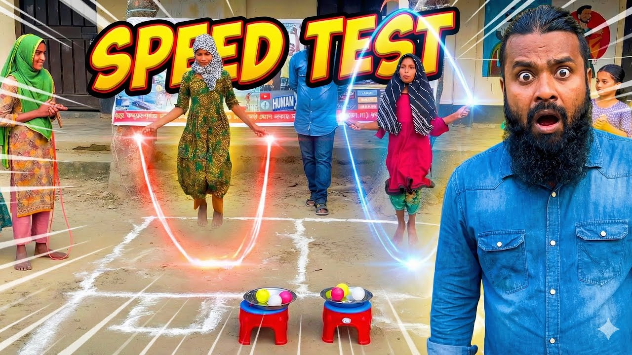 Fastest Skipping Wins! 😱 Village Girls Jump Rope & Ball Challenge (Win Prize)