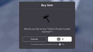 Sniping Collin’s Purple Cursed Hammer UGC LIMITED (FREE)