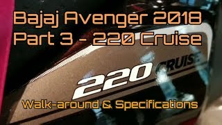 2018 Bajaj Avenger - Part 3 - 2018 220 Cruise - Walk-Around and Specifications