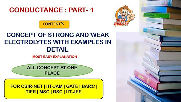 Conductance (Part-1) : CSIR/NET/GATE/IIT-JAM/IITJEE/TIFR/BARC/MSC/BSC.