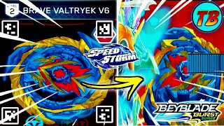 BRAVE VALTRYEK V6 COMBO TESTING WITH TAKARA TOMY PARTS + QR CODES ALL  VALTRYEKS BEYBLADE BURST SURGE 