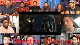 SPIDER MAN  FAR FROM HOME   Official Trailer 2 REACTIONS MASHUP