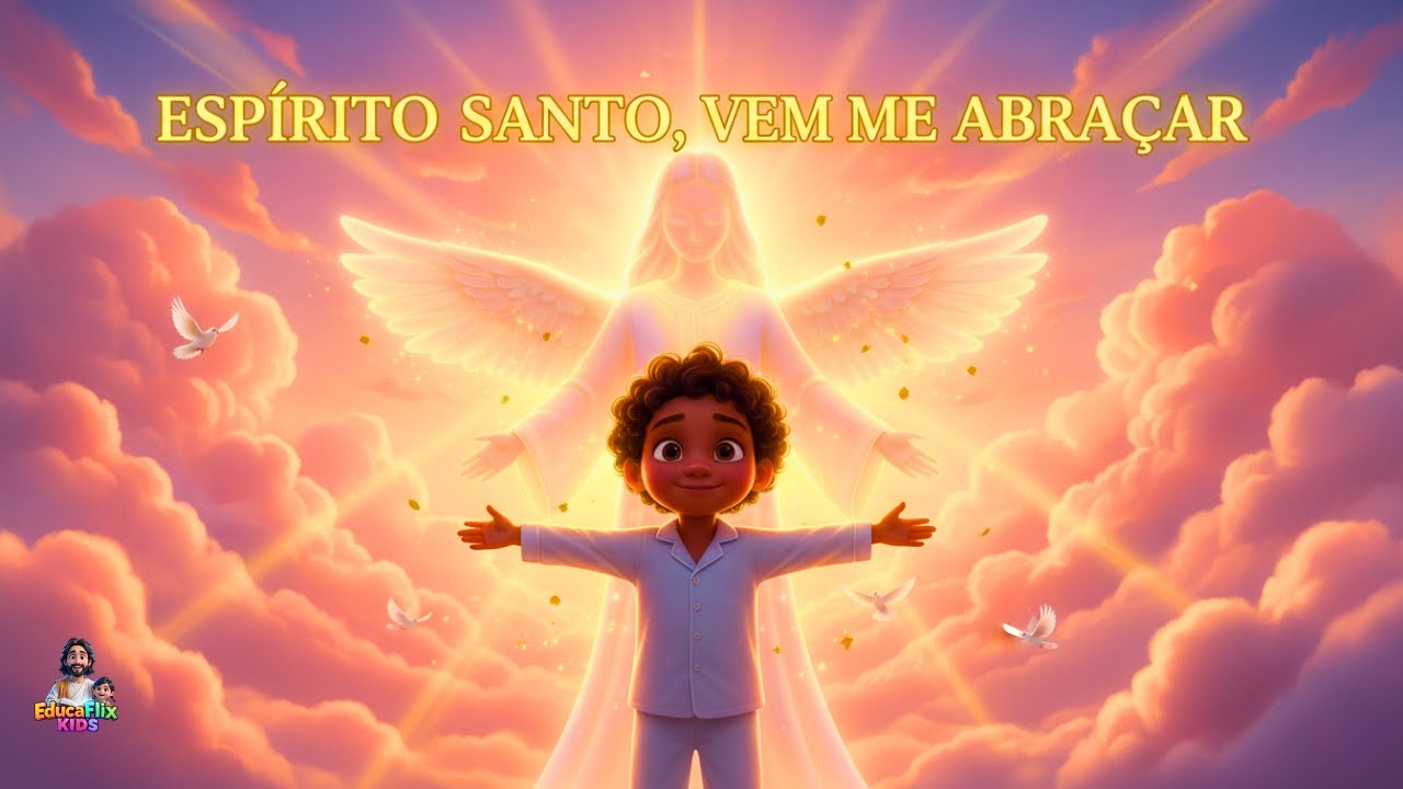 Espírito Santo, Vem Me Abraçar | Canção de Ninar Infantil  - EducaFlix Kids
