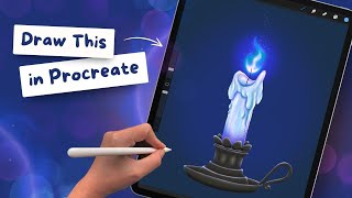 Details Procreate Magic: How to Draw a Realistic Candle with a Blue Flame News