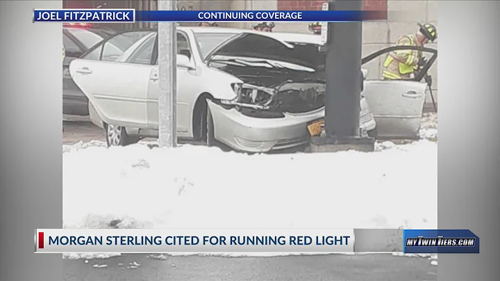 Morgan Sterling cited after car crash