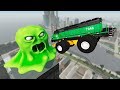 HUGE MONSTER ATTACKED THE CITY! Beamng drive. Car crashes and crazy jumps. Dr Gosha.