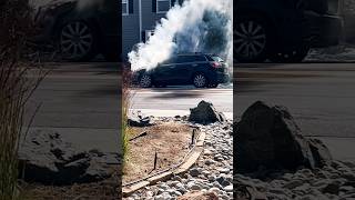 Caught this car fire as I was walking out today. #denver #oddities #cars #shorts