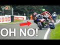 We raced at cadwell park and it went horribly wrong