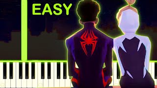 Video-Miniaturansicht von „SPIDER-MAN: ACROSS THE SPIDER-VERSE - Official Trailer Theme - EASY Piano Tutorial“