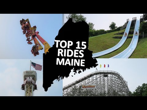 Video: Maine Theme Parks and Water Parks - Where to Find Rides