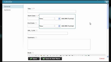 Javelin CMS - Calendar Module: Adding & Creating Events