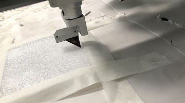 Cnc router and Oscillating combined machine V-cut knife part test video