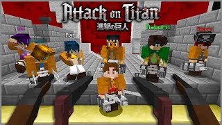 Minecraft Survivor vs 6 Hitmen REMATCH | Attack on Titan Mod