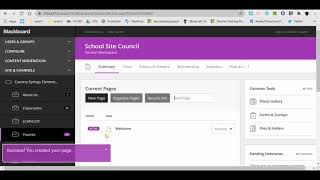 Schoolwires   Adding a Page   admin