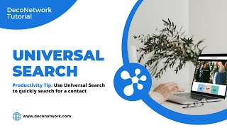 Search for a contact using Universal Search