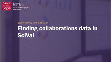 Finding collaborations data in SciVal