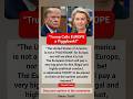 “EUROPE IS A PIGGYBANK!" Trump's Brutal Insult