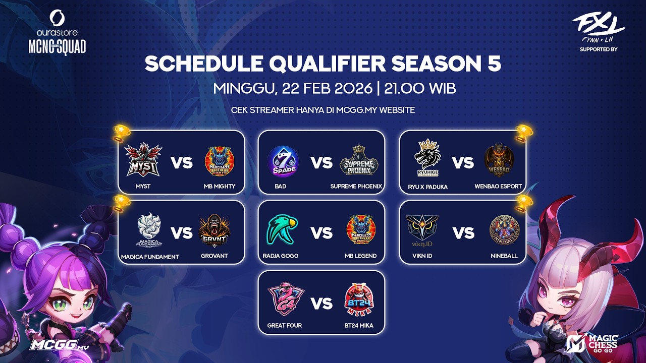 OURASTORE MCNC SQUAD S5 SUPPORTED BY FXL | QUALIFIER | RYU PADUKA  VS WENBAO ESPORT | DAY 4