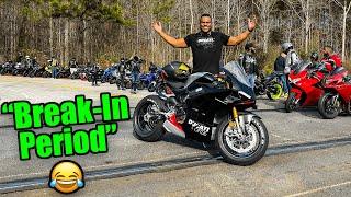 How Not To Break In A Ducati Panigale V4 Sp2 😅 | M1000Rr, Rsv4, Ninja H2 Sx, R1, R7, Mt10, Zx10R