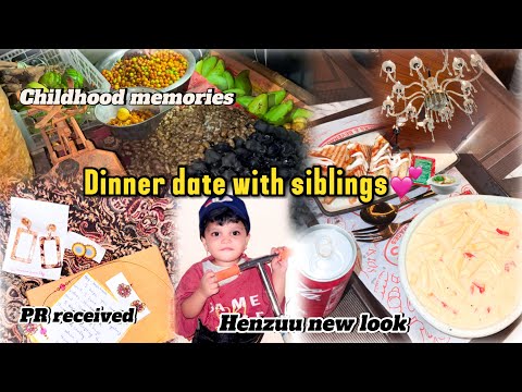 موعد عشاء مع الأشقاء ذكريات الطفولة هينزو بيبي كا بمظهر جديد استلمت حزمة العلاقات العامة