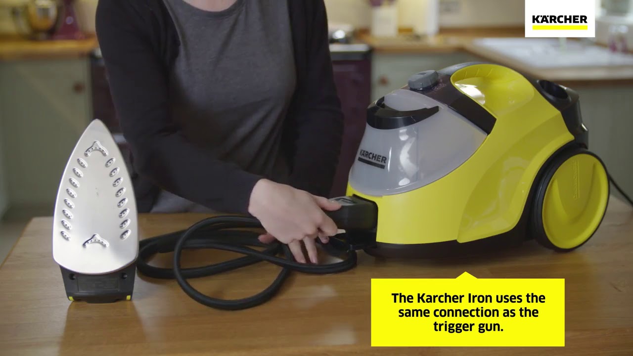 Karcher SC4 Steam Cleaner - How To Attach The Karcher Iron 