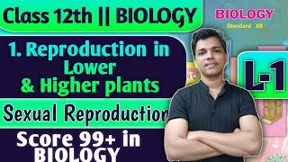 L-1 | 1. Reproduction in Lower and Higher Plants Class 12 Biology Sexual Reprodcuction #biology